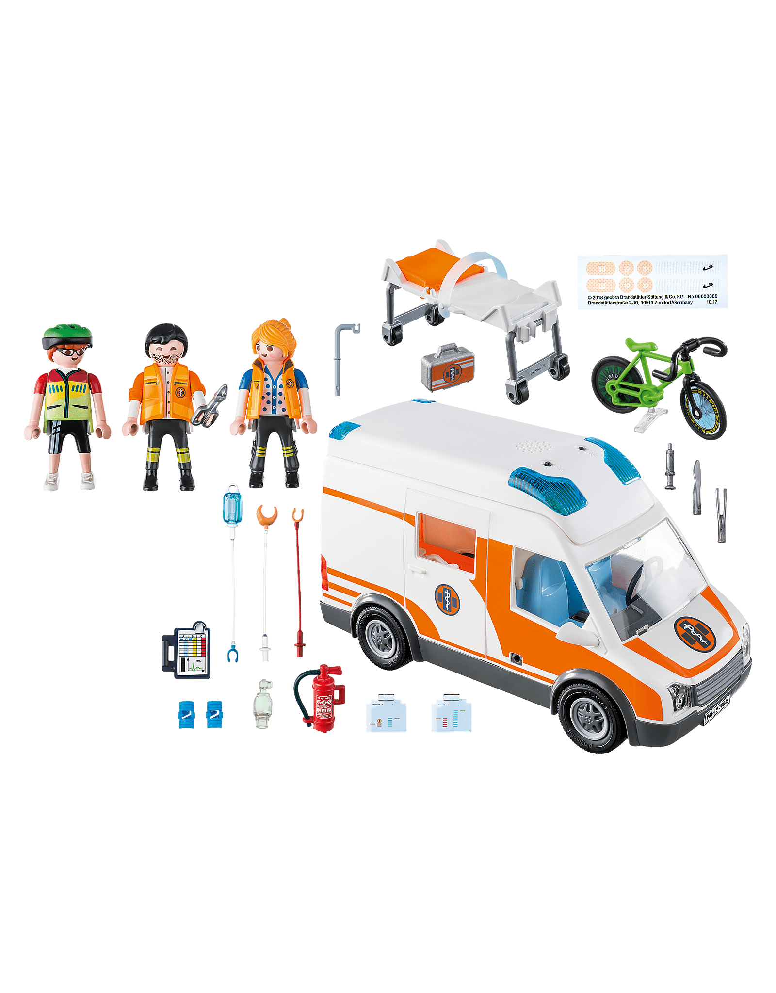 Playmobil City Life Ambulance with Flashing Lights (70049) Kid's Korner