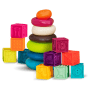 B.Baby One Two Squeeze & Skipping Stones Stacker & Soft Blocks