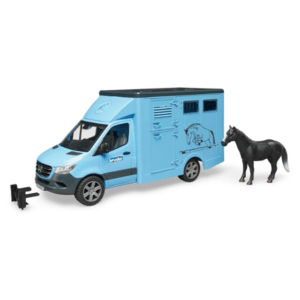 Bruder MB Sprinter Animal Transporter with Horse (02674)