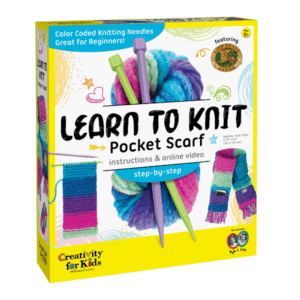 Creativity for Kids Learn to Knit - Pocket Scarf