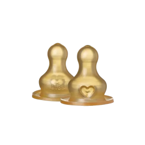 BIBS - Bottle Latex Nipple 2 Pack