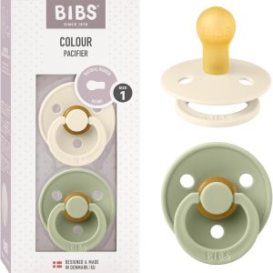 BIBS - Colour Pacifier 2 Pack - Assorted