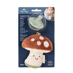 Itzy Ritzy - Sweetie Pals Pacifier & Plush Pal (Mushroom)