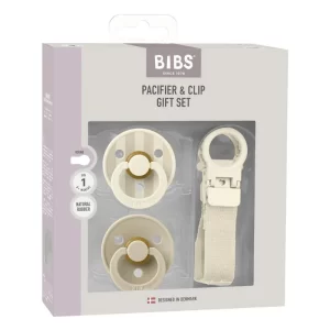 BIBS - Pacifier & Loop Clip Gift Set