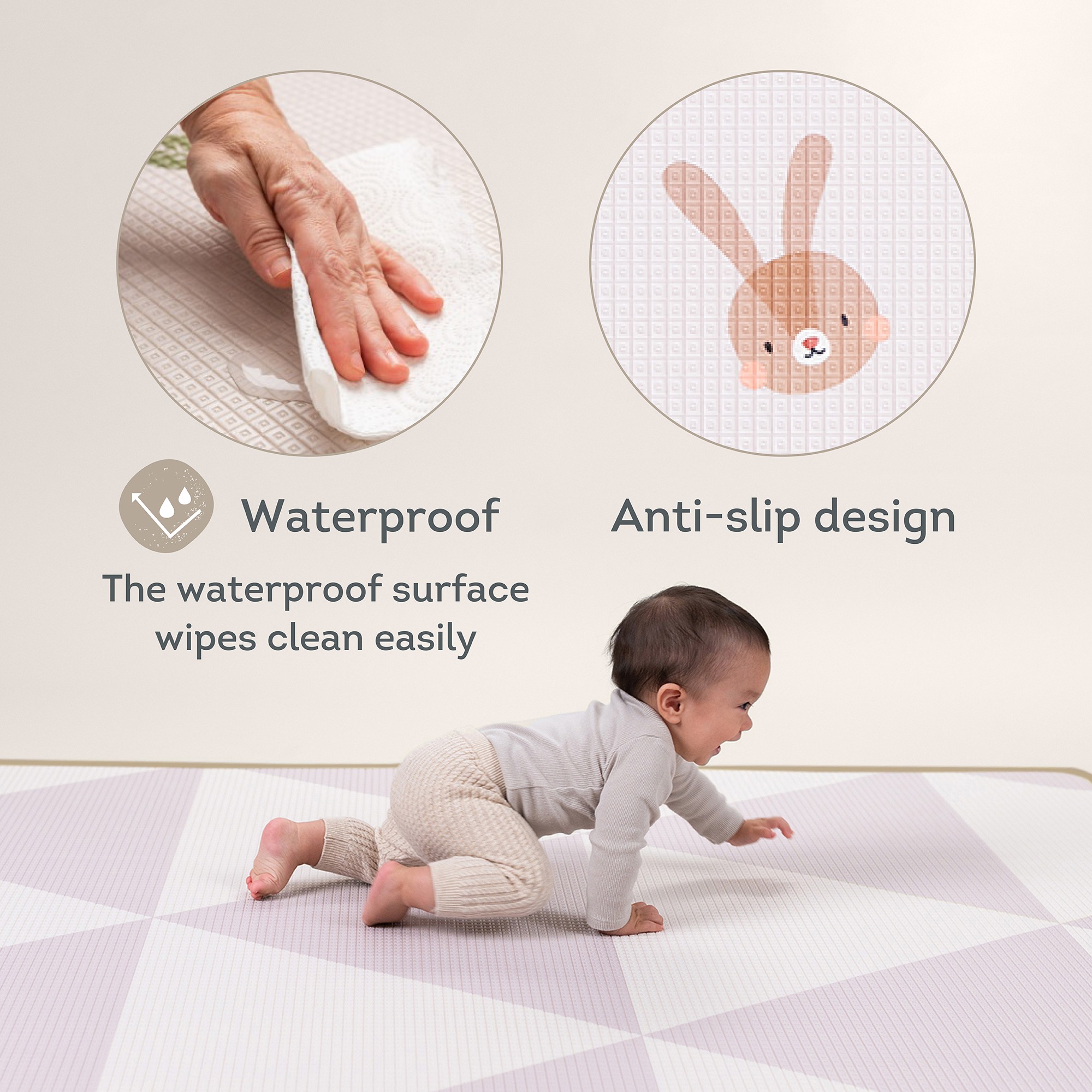 Taf Toys - Roll & Play Double Sided Foam Play Mat - Image 2